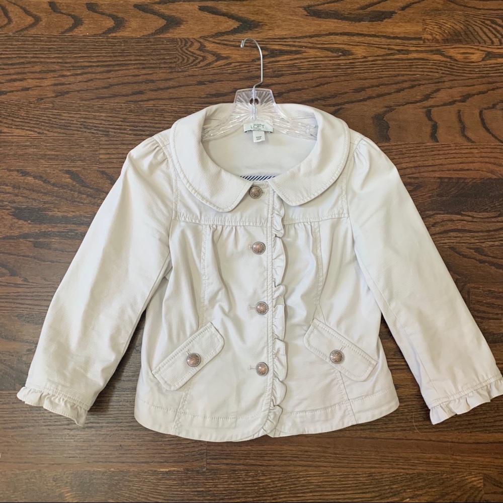 Women’s Cream XXSP Ann Taylor Loft Jacket